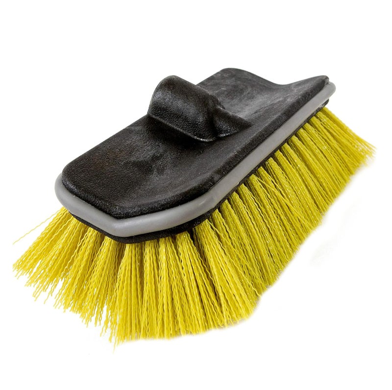 DOCAZOO DOCA Scrub Brush Attachment for Long Handle Extension Pole - Outdoor Broom and Scrubbing Brush for House Floor, Deck, Patio, Car - Hard Brush - Image 1